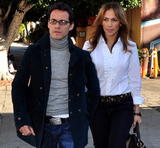 Jennifer Lopez and Marc Anthony Pictures Orso restaurant Beverly Hills January 28, 2009