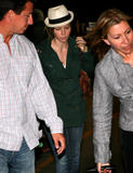 Jessica Biel and her pit bull pup at Los Angeles International airport